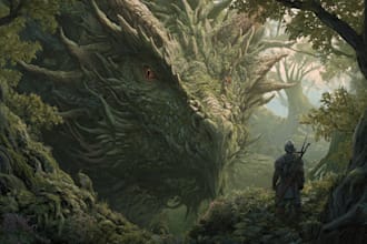 make a fantasy illustration