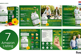 design bol amazon listing infographic images for your choice