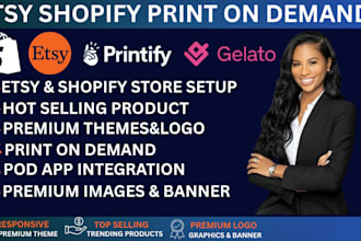 setup shopify print on demand  shopify printful printfy etsy pod shopify