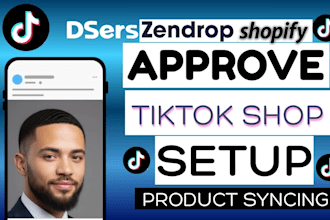 setup approve tiktok shop sync product autods zendrop cjdropshipping integration