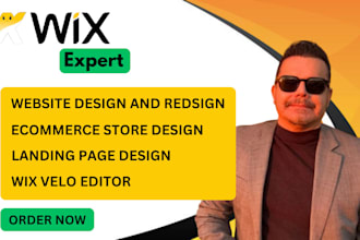 build, rebuild wix business website, wix landing page, wix ecommerce store