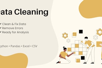 clean, fix, and prepare your data