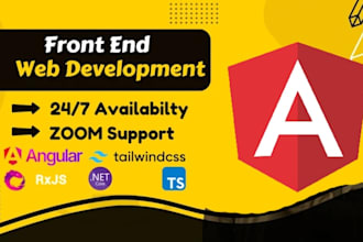 develop your front end website using angular