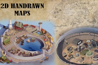 illustrate 2d maps for your game, book, project