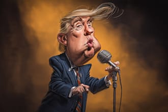 do cartoon caricature podcast cover art