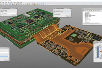 design rigid flex pcb, multilayer pcb, hdi, high speed pcb layout in altium