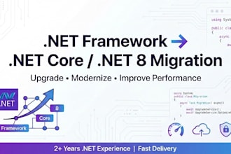 upgrade your dot net framework project to dot net core or dot net 8