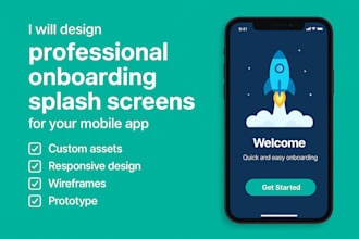 professional onboarding splash screen for your app