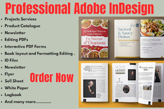 do any adobe indesign work