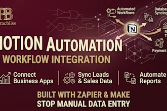set up advanced notion automation workflows using zapier or make