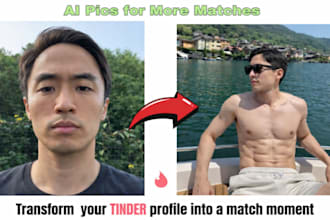 turn your photos into realistic ai image for tinder dating profile