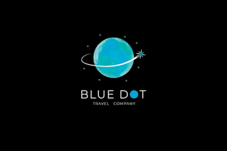 design a modern custom and unique travel agency logo