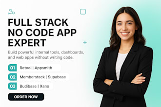 build internal tools and client portals using xano, budibase and retool