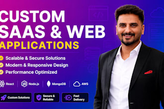 develop a custom saas or web application