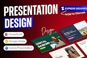 design a presentation in canva, google slides, and powerpoint with animation