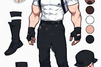 create character reference sheets for you
