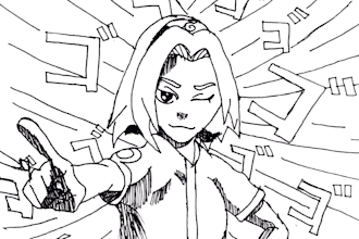 create manga inspired pen and ink art tattoo