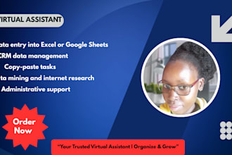do data entry, administrative support, social media manager