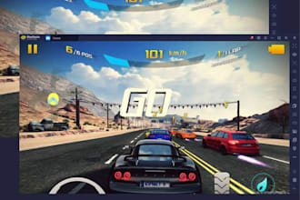 mobile racing game with dynamic visuals, car drive app, game ui ux, ui animation