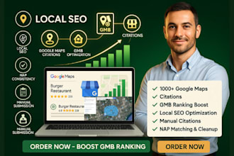 do 350 google maps citations ranking gmb listing local SEO in 24 hours