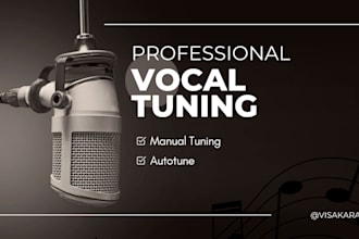tune vocals professionally for you