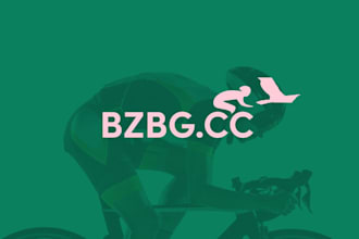 design a modern creative bicycle and fitness sports logo