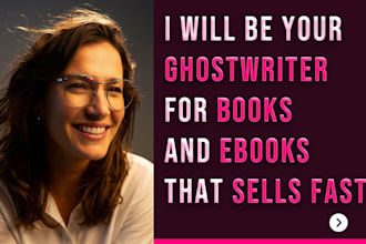 ghostwrite 30k words ebook as book writer ebook writer kindle book writer