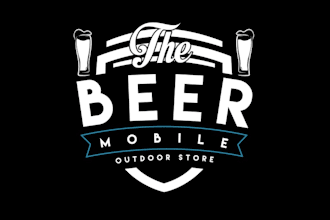 design pictorial artwork beer mobile logo