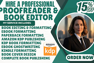 do paperback formatting, ebook formatting and book editing