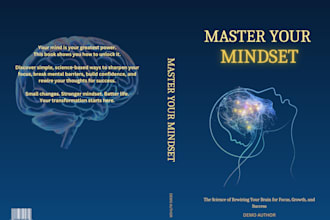 premium and modern book cover design for amazon KDP