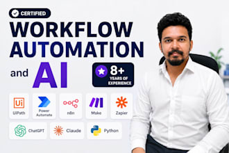 build ai workflow automation, ai agents using n8n, power automate and zapier