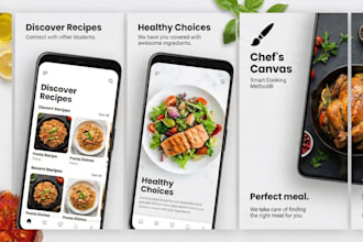design app store screenshots, app icon and feature graphic