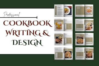 cookbook recipe writer, design meal plan, vegan keto recipe book cover design