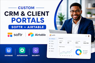 build a custom CRM and client portal using softr and airtable