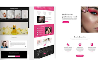 design a modern shopify website for braid wix hair extension spa and cosmetics