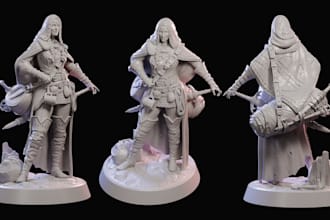 sculpt 3d miniature model warhammer action figure tabletop toy character design
