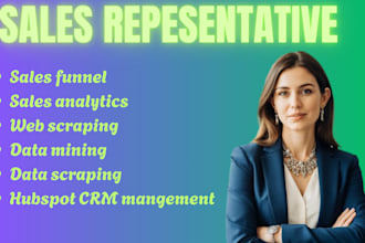 sales funnel sales analytics data scraping data mining  hubspot automation