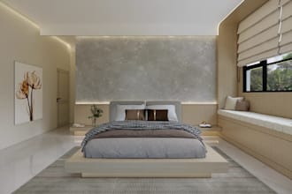 repose 3d interior basement design, furniture layout,render bed room, home decor