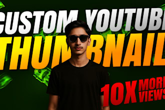design eye catching custom youtube thumbnails that boost CTR and get 10x