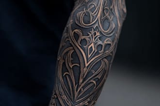 create a tattoo design of tattoo sleeve