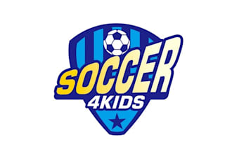 design attractive logo for soccer camp children