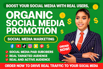 do professional social media growth with organic reach and audience