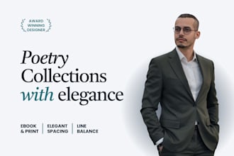 format your poetry book with elegant design