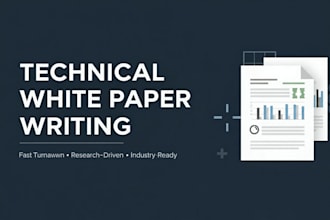 do fast turnaround technical white papers writing