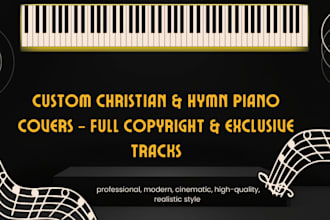 compose and arrange christian hymn and piano sheet music with full copyright