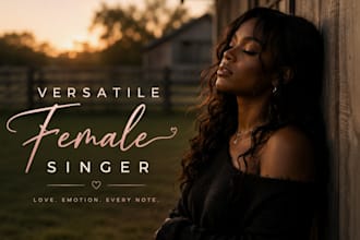 be your female pop singer rnb singer female vocalist and pop singer