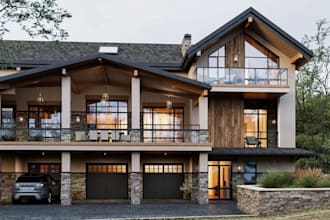 rebuild 3d chalet house, modern house design, exterior renovation, cgi rendering