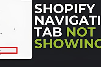 create a shopify navigation main menu for your shopify store