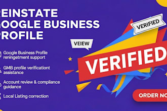 do google business profile setup, verification, reinstatement for local business