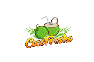 design minimalist super drink coconut water logo